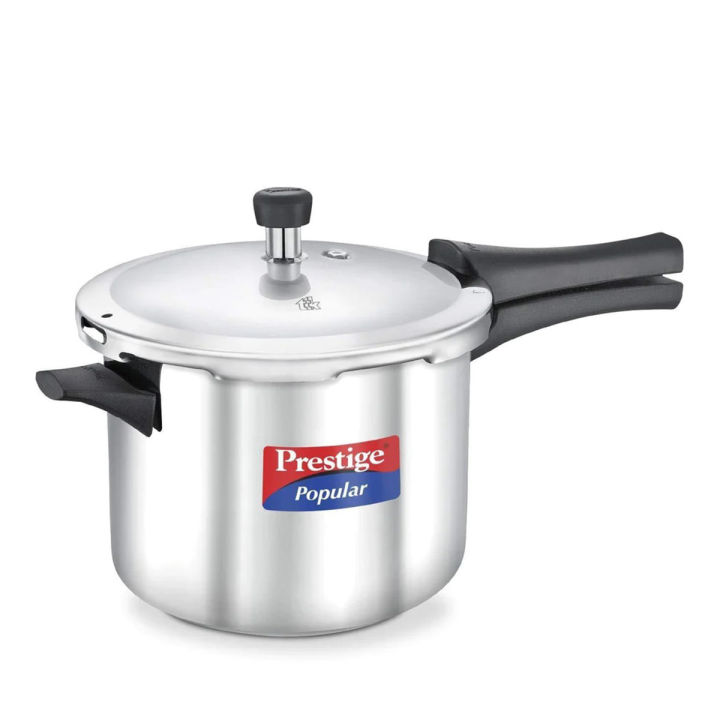 Prestige Stainless Steel Pressure Cooker - 6 Liter - Silver