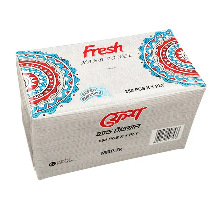 Hand Towel Tissue Paper - 250 Pcs X 1 Ply